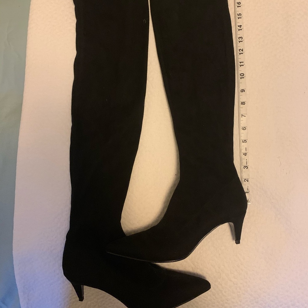 Zara Collection over the knee suede boots